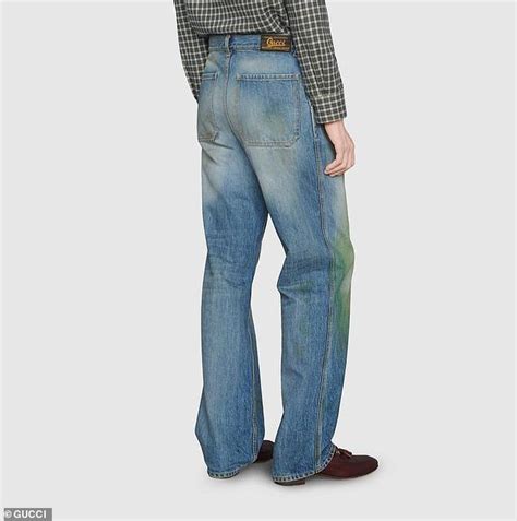 gucci jeans bee|gucci distressed jeans.